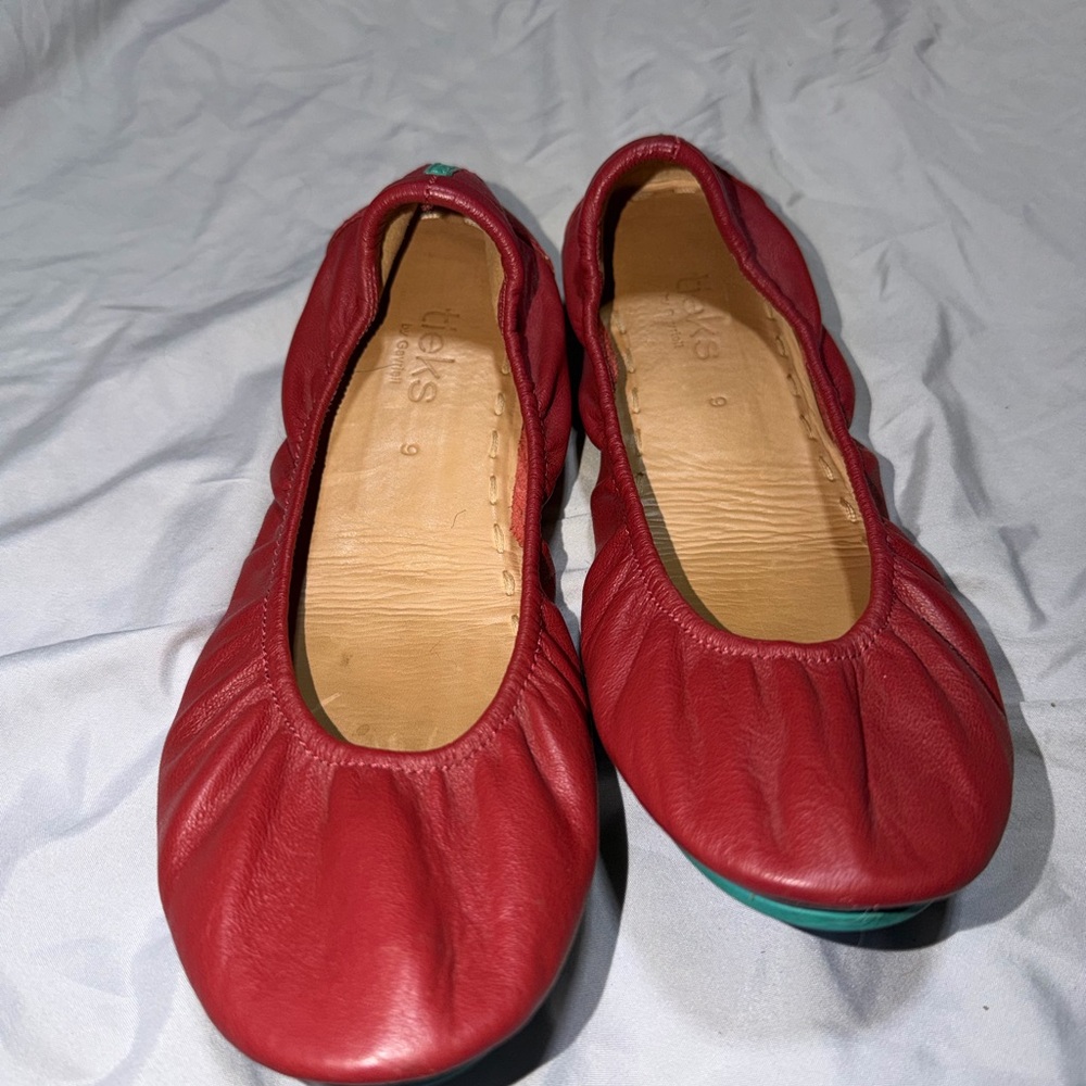 Tieks Red Women's Flats Size 9